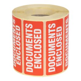 DOCUMENT ENCLOSED LABELS 89X32MM 1000 PER ROLL | Springpack