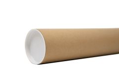POSTAL TUBE BROWN WITH END CAPS 813X76X2MM