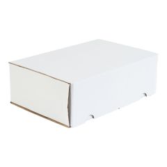 CARDBOARD POSTAL BOX WHITE 340X110X110MM