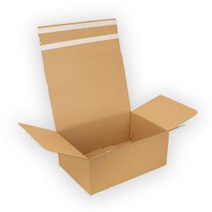 CARDBOARD POSTAL BOX RETURNABLE BROWN 375X255X150MM