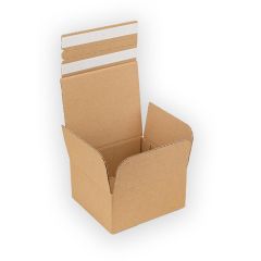 CARDBOARD POSTAL BOX RETURNABLE BROWN 160X150X75MM
