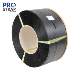 PROSTRAP STRAPPING FOR MACHINES POLYPROPYLENE BLACK 12X0.8MM X 2000M REEL