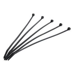 BLACK CABLE TIES 200X4.5MM (100 PACK)