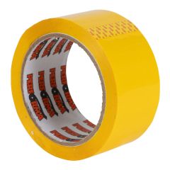 YELLOW PP PACKING TAPE 50MM X 66M ROLL (72 PACK)