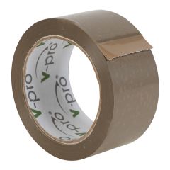 BROWN VINYL PACKING TAPE 48MM X  66M ROLL (36 PACK)