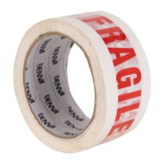 FRAGILE HANDLE WITH CARE PRINTED PACKING TAPE 48MM X 66M ROLL (36 PACK)