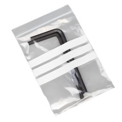 GRIP SEAL POLYTHENE BAG WRITE-ON-PANEL 160G PG 125 4X5½" 100X137MM (1000 PACK)