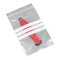 GRIP SEAL POLYTHENE BAG WRITE-ON-PANEL 160G PG 128 5X7½" 125X187MM (1000 PACK)