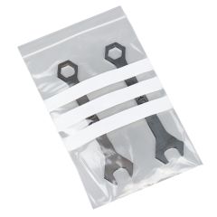 GRIP SEAL POLYTHENE BAG WRITE-ON-PANEL 180G PG 130 6X9" 150X225MM (1000 PACK)