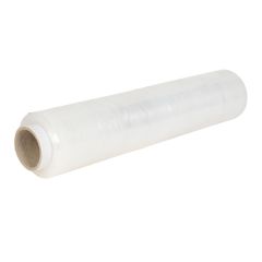 CLEAR BLOWN LIGHT DUTY HAND PALLET WRAP WITH STANDARD CORE 400MM X 300M ROLL (6 PACK)