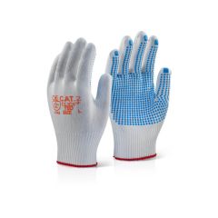 NYLON GRIP GLOVES - LARGE 
