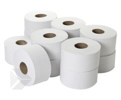 Case White Mini Jumbo Toilet Roll