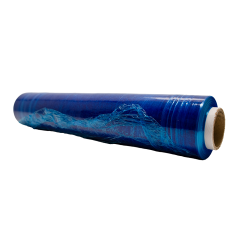 Blue Tint Hand Pallet Wrap - Blown - Standard Core - 500mm x 300m - Medium Duty with 30% Recycled Content