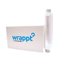 CLEAR PRESTRETCH WRAPPT 5.7MU HAND PALLET WRAP 420MM X 600M ROLL (6 PACK)