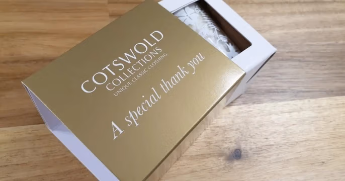 Bespoke box for Cotswold collections