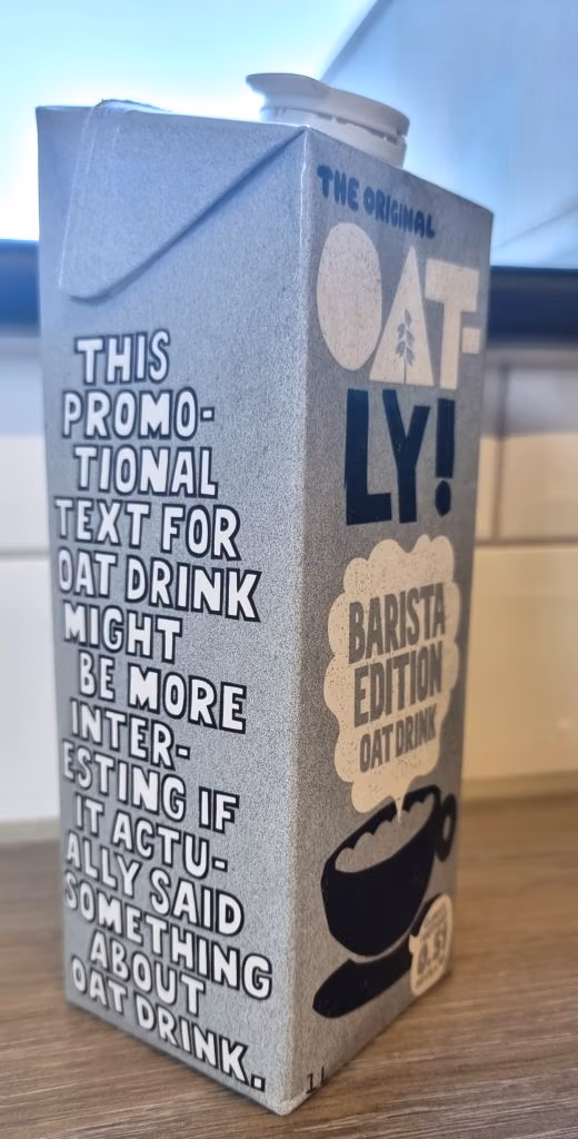 oatly oat milk carton