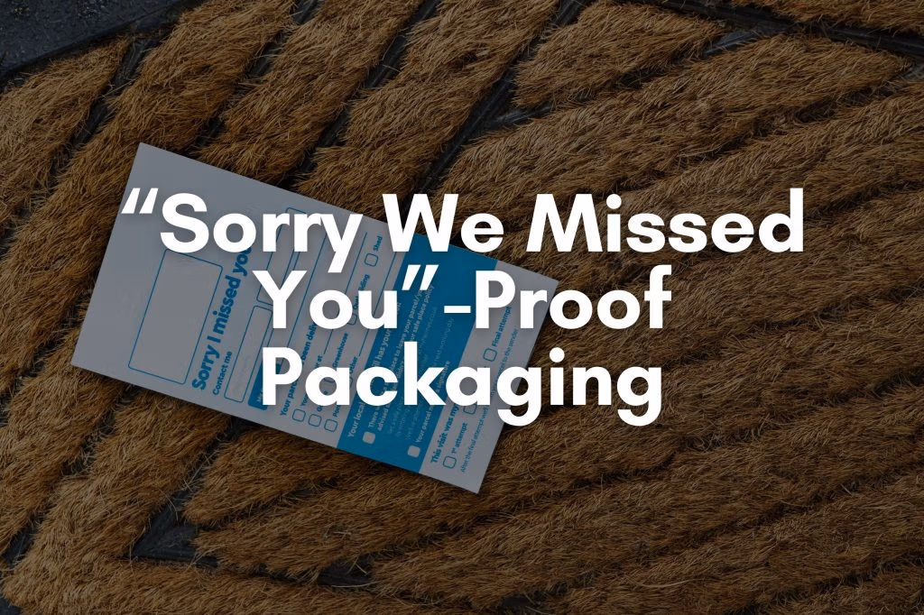 "Sorry We Missed You"-Proof Packaging