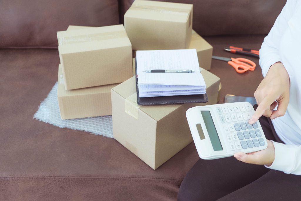 Saving money with cardboard boxes