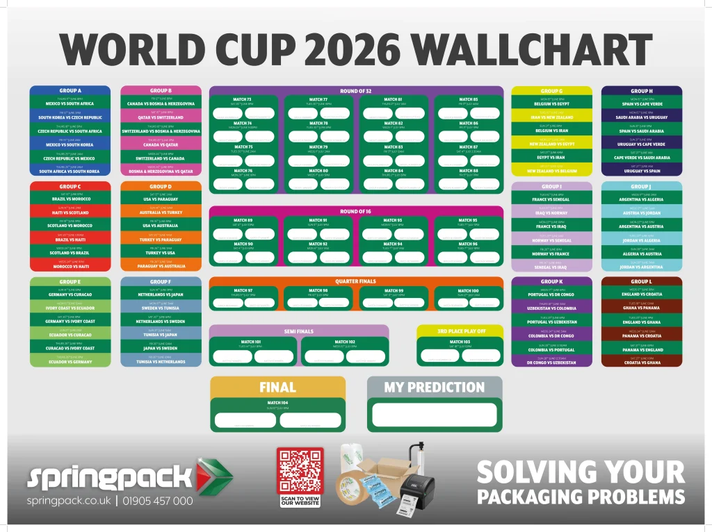 FIFA World Cup 2026 Wall Chart Free